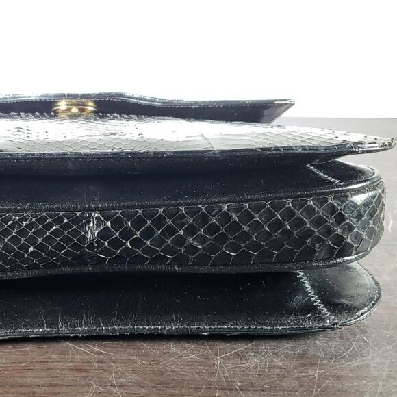 Corrado Maretto  Black Leather Handbag MADE IN ITALY with Dustbag - Picture 8 of 10